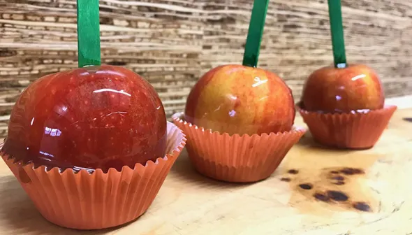 Caramel Apples in muffin cups