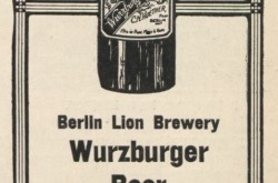 A typical advertisement of the Berlin Brewery of Berlin, Ontario. Anon., “Lion Brewery.” The Canadian Courier, 6 June 1908, 17.