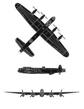 plan du Avro Lancaster