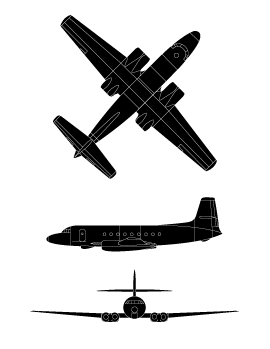 plan du Avro Canada C.102 Jetliner