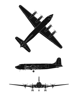 plan du Canadair C-54GM North Star 1 ST