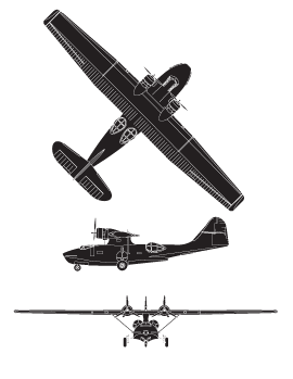 plan du Consolidated PBY-5A Canso A