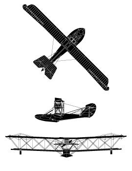 plan du Curtiss HS-2L La Vigilance