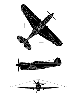 plan du Curtiss Kittyhawk I