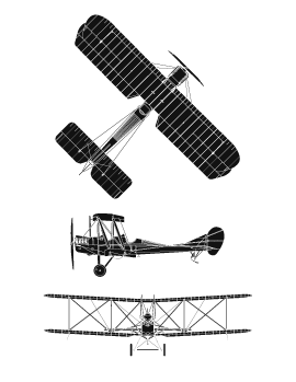 plan du Royal Aircraft Factory B.E.2C