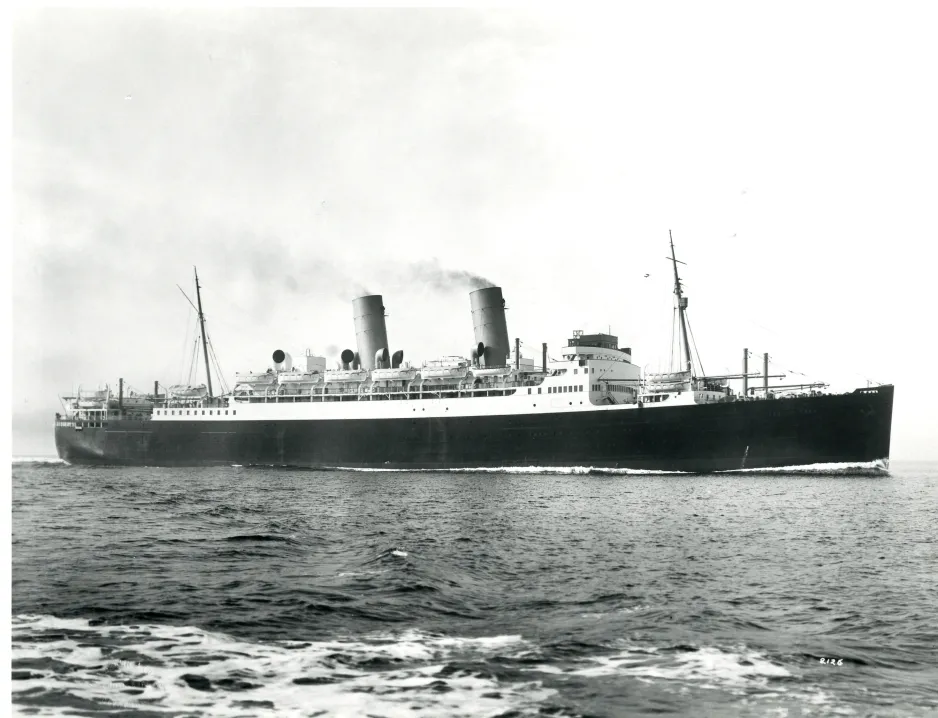 Photograph of the Canadian Pacific ship, called the Duchess of York.