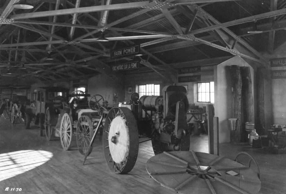 Photo montrant le Musée de l’agriculture de la Ferme expérimentale centrale, dans les années 1930.