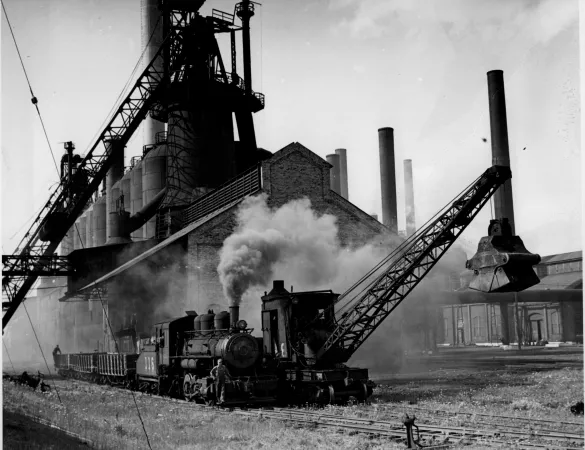 Haut fourneau, aciérie de Sydney, Nouvelle Écosse, 1938