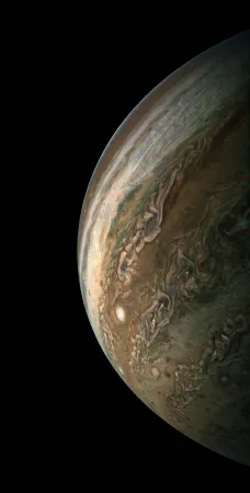  Jupiter comme imagée par le vaisseau spatial Juno