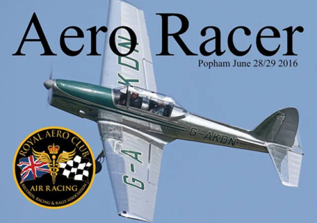 KDN over the airfield turn featured on the cover of the Royal Aero Club publication.
