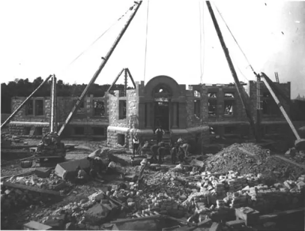 La construction de l'observatoire