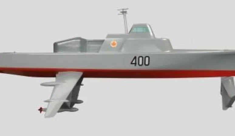 Model Hydrofoil: Canadian War Museum 19801222-001