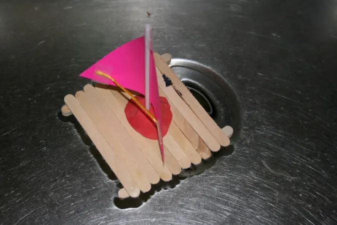 Popsicle stick sailbot