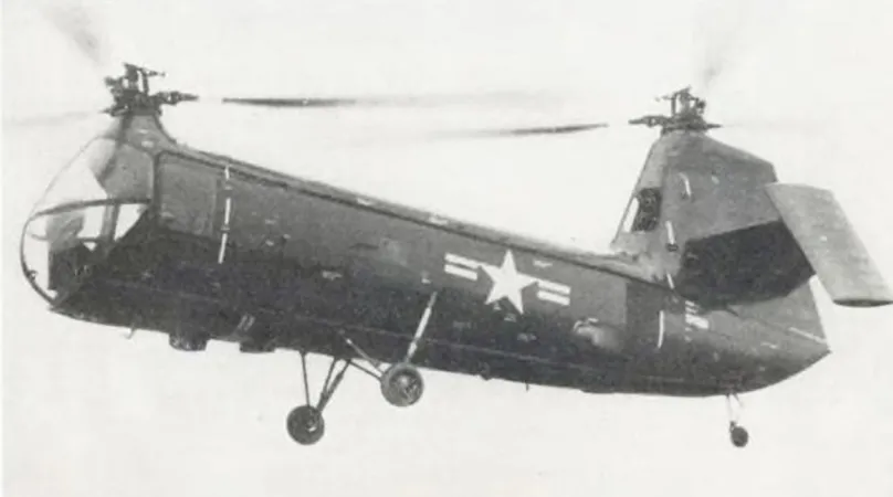 Le premier exemplaire de série de l’hélicoptère Piasecki HUP Retriever. Anon., « News Picture Highlights. » Aviation Week, 15 janvier 1951, 9.