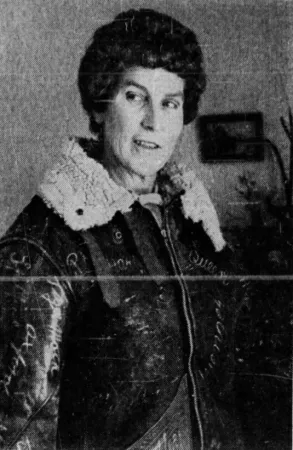 Vera Elsie Strodl wearing the leather flight jacket she wore during the Second World War. Glennis Zilm, “Only Canadian honored – Long love of flying brings award to aviatrix.” The Gazette, 1 February 1972, 8.
