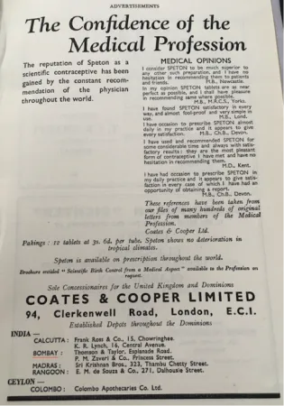 A text-based advertisement for Speton.