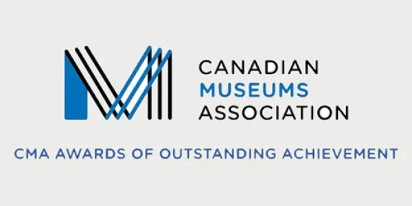 Canadian Museums Association logo with subtitle CMA Awards of Outstanding Achievement