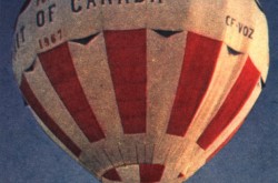 La montgolfière Spirit of Canada. Peter Calamai, “Lots of hot air and a high old time.” Canadian, 26 août 1967, 14.