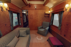 A VR, 360 degree camera tour of the museum's Governors General rail cars.