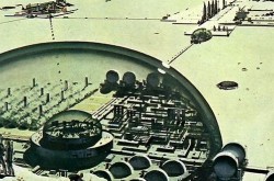 The lunar habitat imagined by Rocco G. “Roy” Scarfo. Anon., “C’est écrit dans le ciel.” La Patrie du dimanche, 24 January 1960, 6.