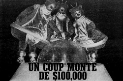 De gauche à droite, Boum-Boum, Ba-Ba et Bi-Bi, en d’autres mots les Lunours. Anon., “Toute la vérité sur la soucoupe de St-Bruno –Un coup monté de $100,000.” Photo-Journal, 23 février au 1er mars 1970, 1.