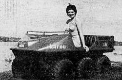 A Karou Karou all-terrain vehicle. Anon., “Opération Camping à Saint-Hilaire.” Photo-Journal, 26 July to 1 August 1971, 47.