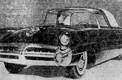 The Lincoln Continental 1950X / Ford X-100 laboratory on wheels. Anon., “La Ford de l’avenir.” Photo-Journal, 28 February 1952, 8.