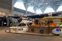 The prototype of the Canadian de Havilland Canada DHC-2 Beaver bushplane on display at the Canada Aviation and Space Museum, Ottawa, Ontario. CASM, deHavilland DHC-2 Beaver-005.