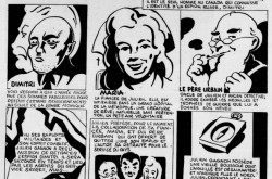 La première planche de la bande dessinée Julien Gagnon. Rémy, « Julien Gagnon » Le Petit Journal, section magazine, 16 mai 1948, 18.